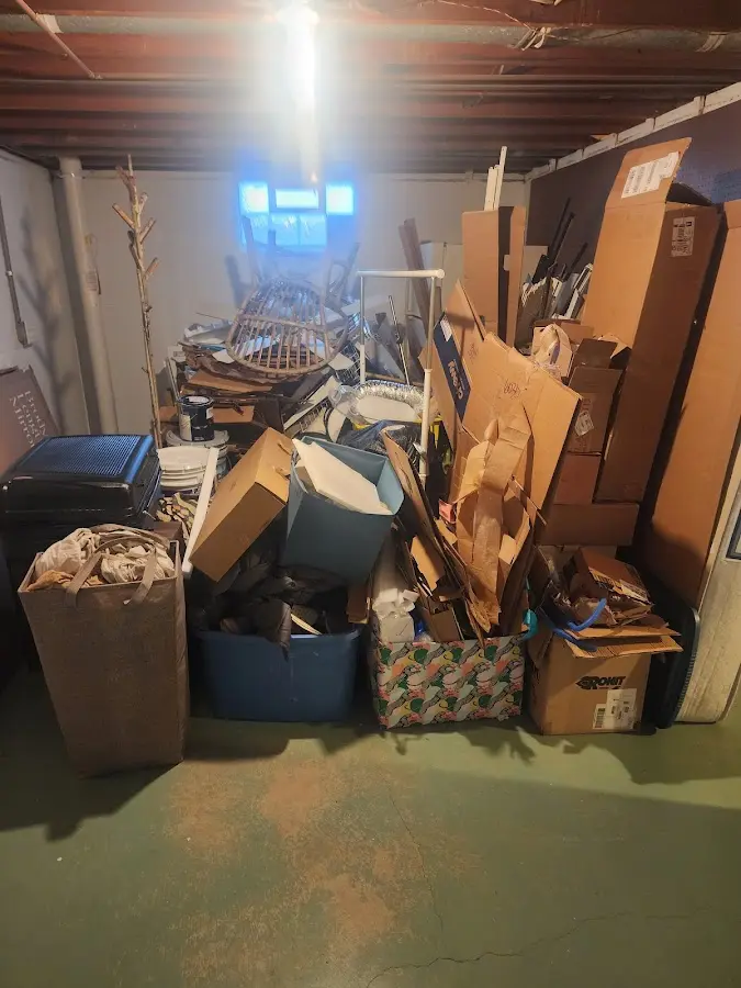 Roll-off dumpster container at job site for Construction Dumpster Rental in Altavista